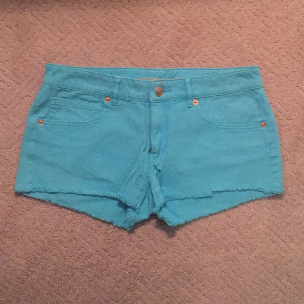 Michael kors blue jean shorts